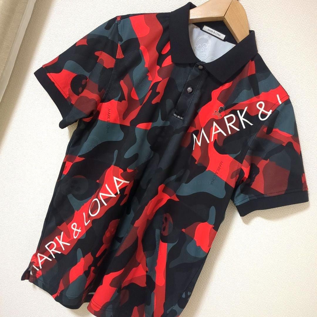 ★美品★MARK & LONA　カモ柄　ポロシャツ　サイズ　50