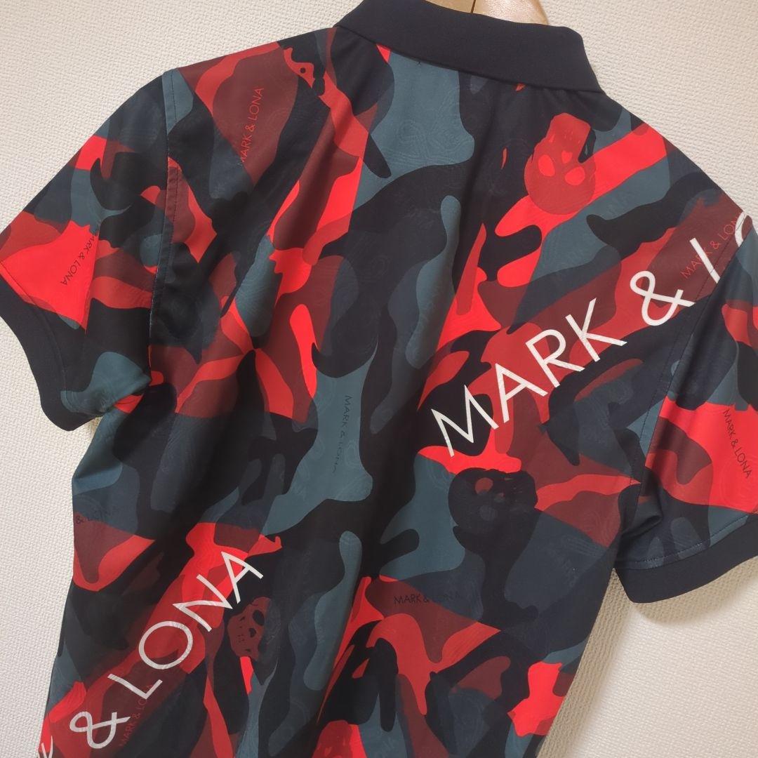 ★美品★MARK & LONA　カモ柄　ポロシャツ　サイズ　50