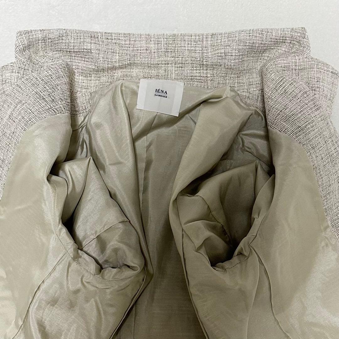 IENA LA BOUCLE ウールマット ダブルボタンジャケット 36