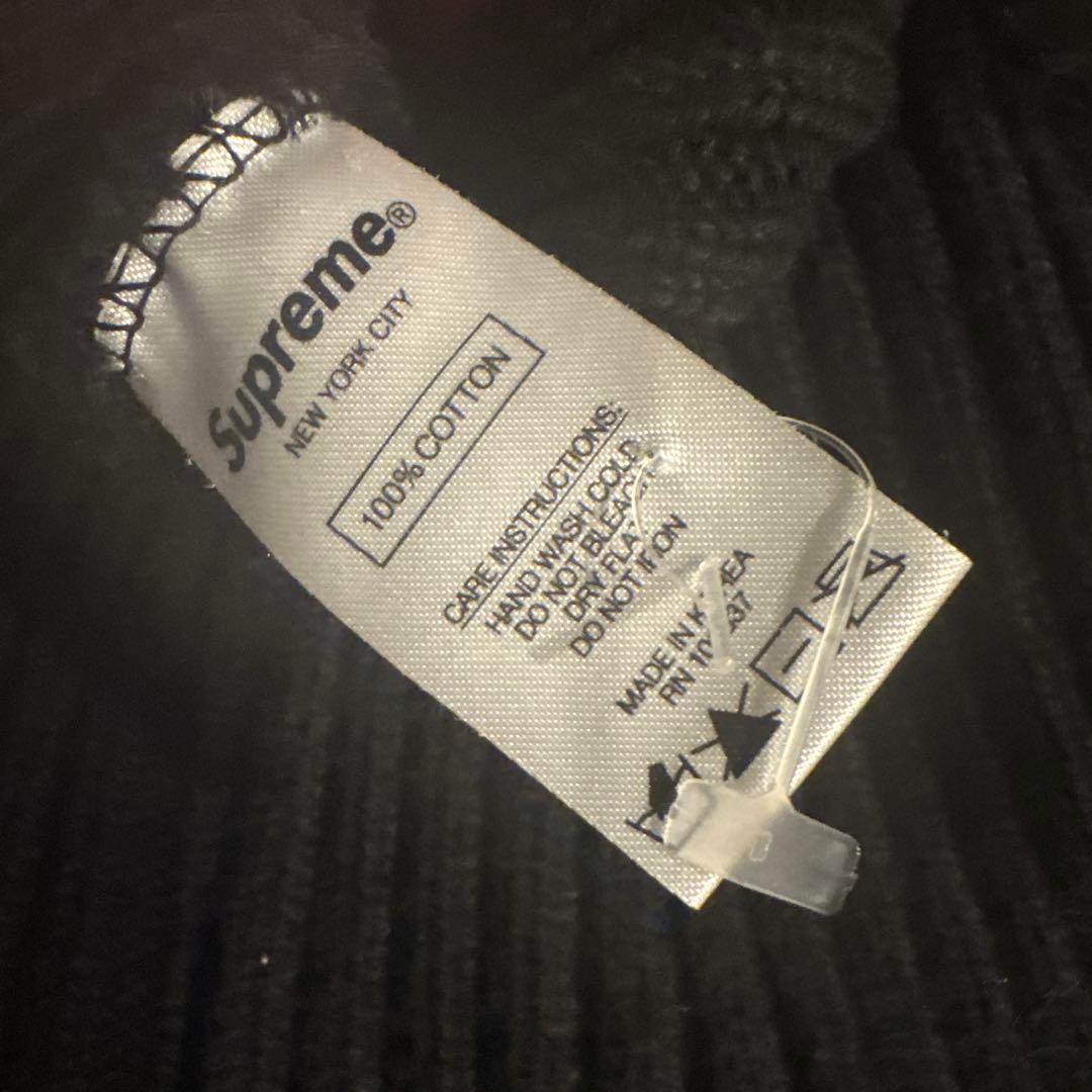 【まるた】Supreme ビーニー　ブラック ニット帽