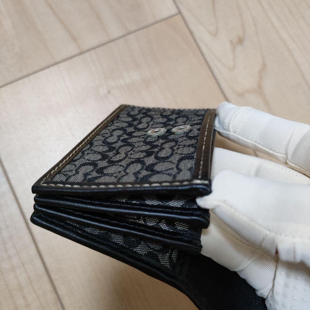 COACH ブラックレザー 名刺入れ 　男女兼用