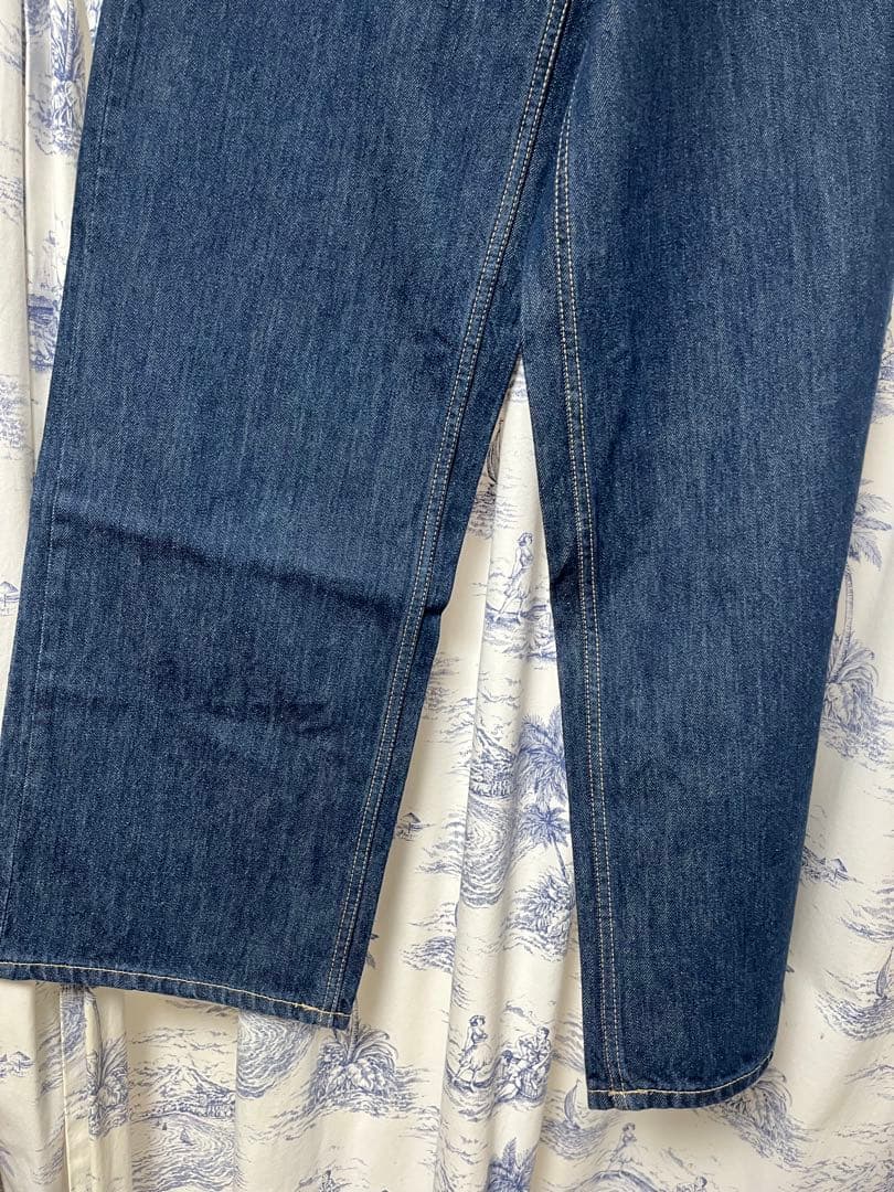ZARA TRF ハイウエスト　ワイドレッグ　クロスベルト　ジーンズ