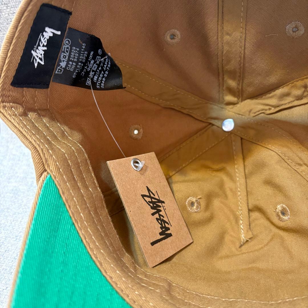 Stussy キャップ ブラウンBIG STOCK MID DEPTH CAP