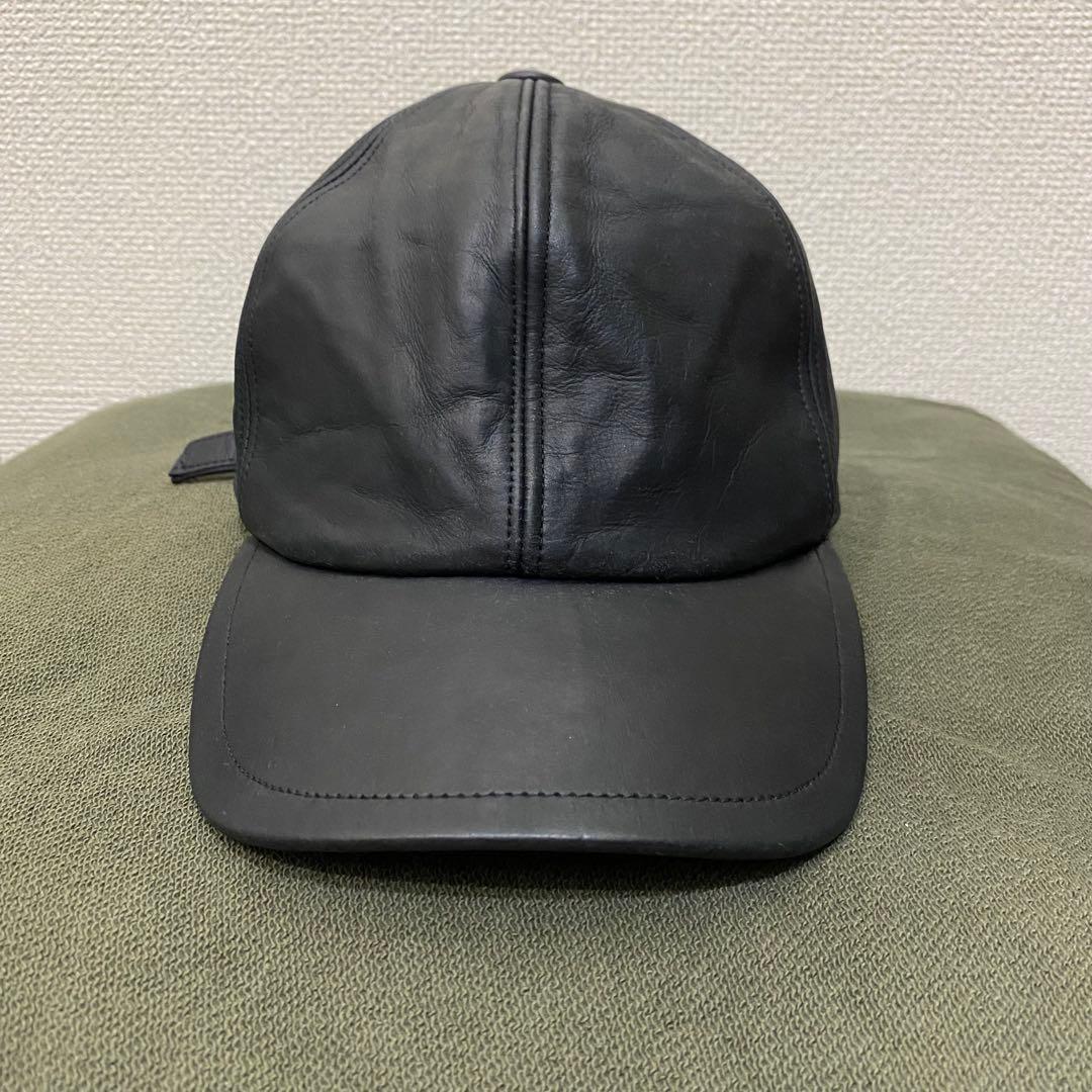 BARNEYS NEWYORK レザーキャップ