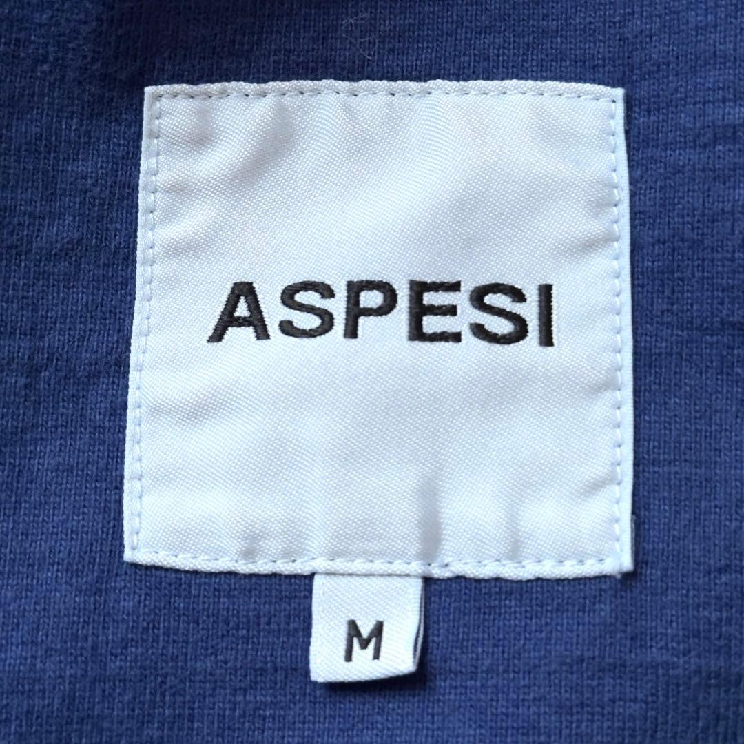 ASPESI コットン ダブルブレストジャケット サイズM ブルー テーラード