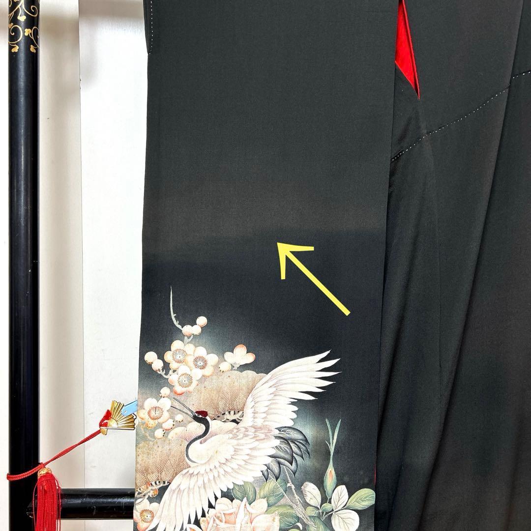 【彦兵衛mini】素材祭り！処分品！アンティーク錦紗振袖・黒留袖2点1002-3