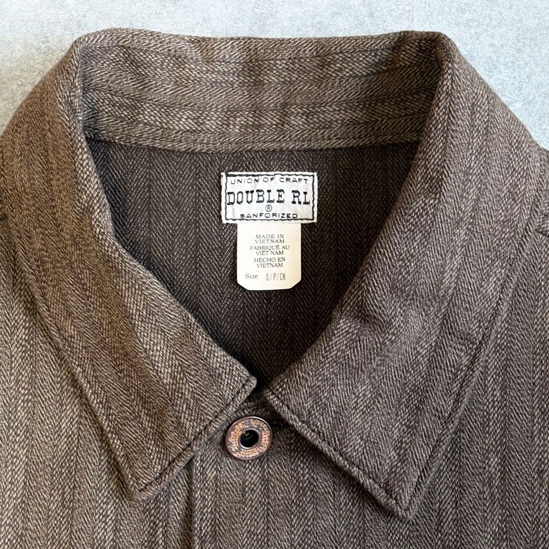 【未使用品】ダブルアールエル WW2 ブラウンストライプ カバーオール