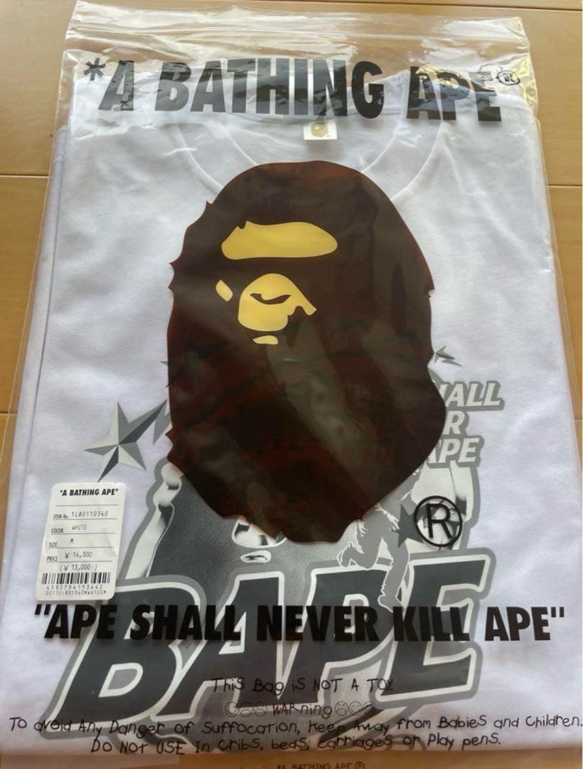 A BATHING APE グラフィックプリント Tシャツ ホワイト