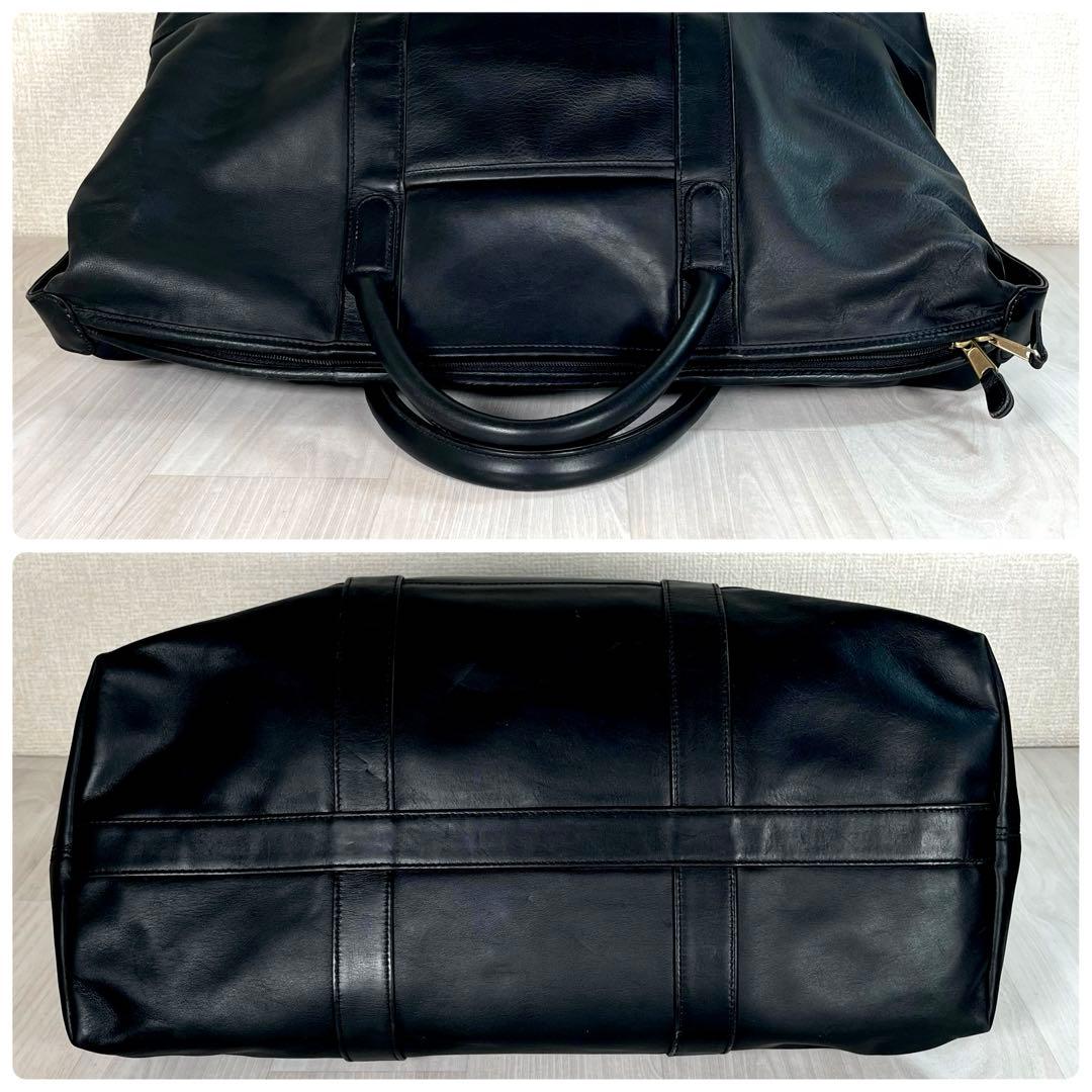 【美品】オールド コーチ　2WAY ボストン バッグ　392　ブラック　大容量