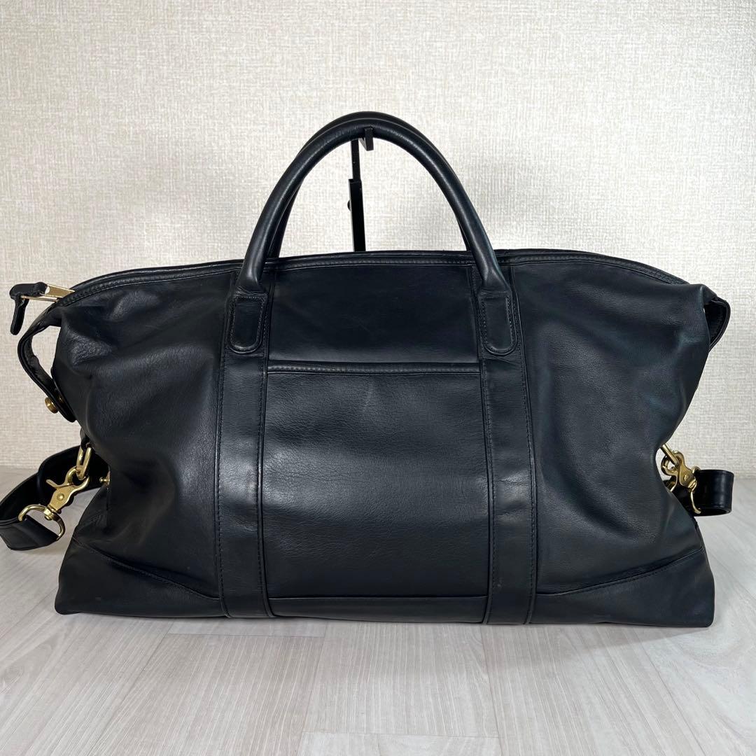 【美品】オールド コーチ　2WAY ボストン バッグ　392　ブラック　大容量