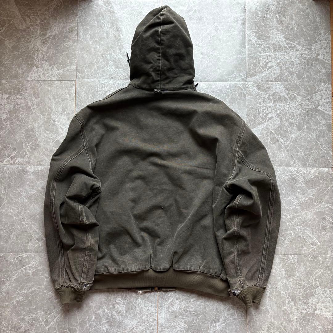 【ロゴ希少】Carhartt アクティブジャケット ダック フルジップ 古着