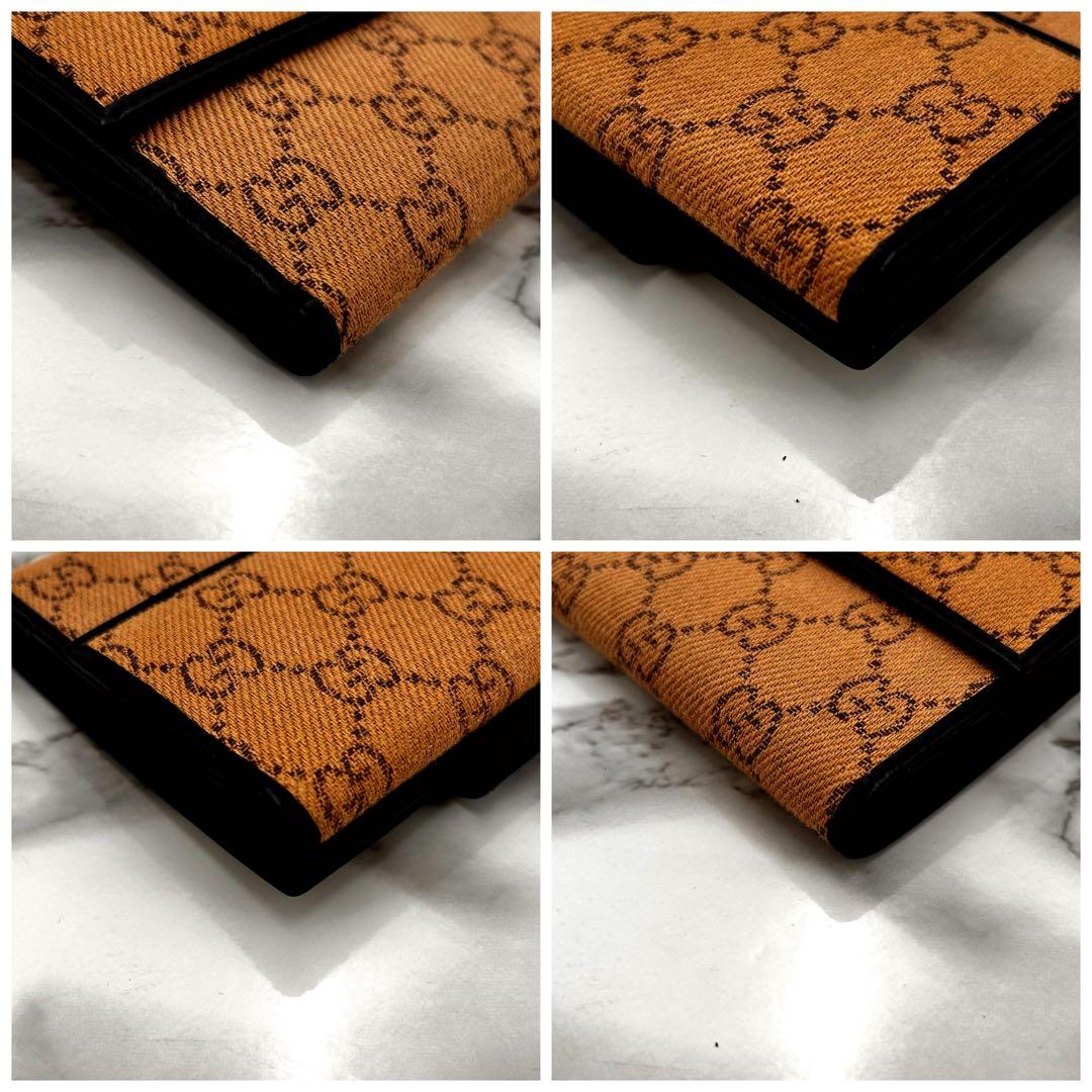GUCCI グッチ GGキャンバス 二つ折り財布 ジャッキー金具