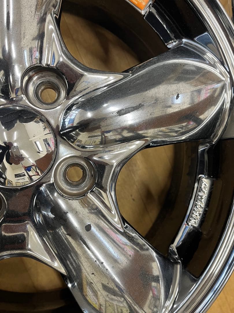 【現品限り】ワーク グッカーズ中古アルミホイール 15インチ4本セット軽自動車