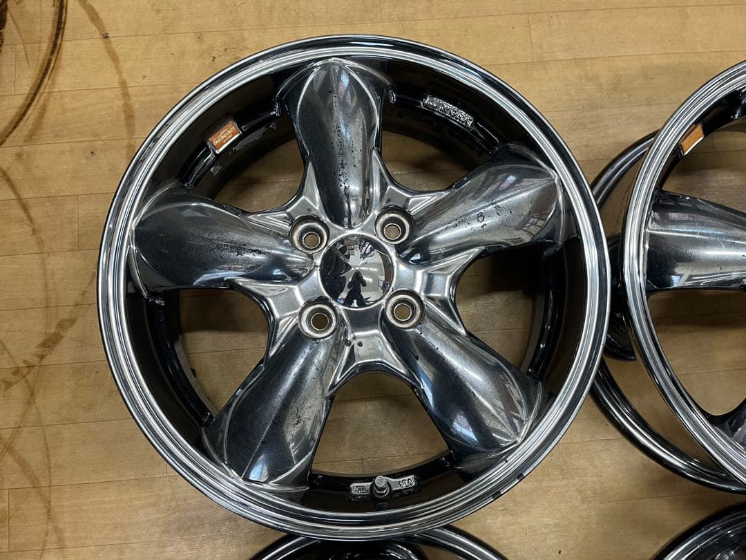 【現品限り】ワーク グッカーズ中古アルミホイール 15インチ4本セット軽自動車