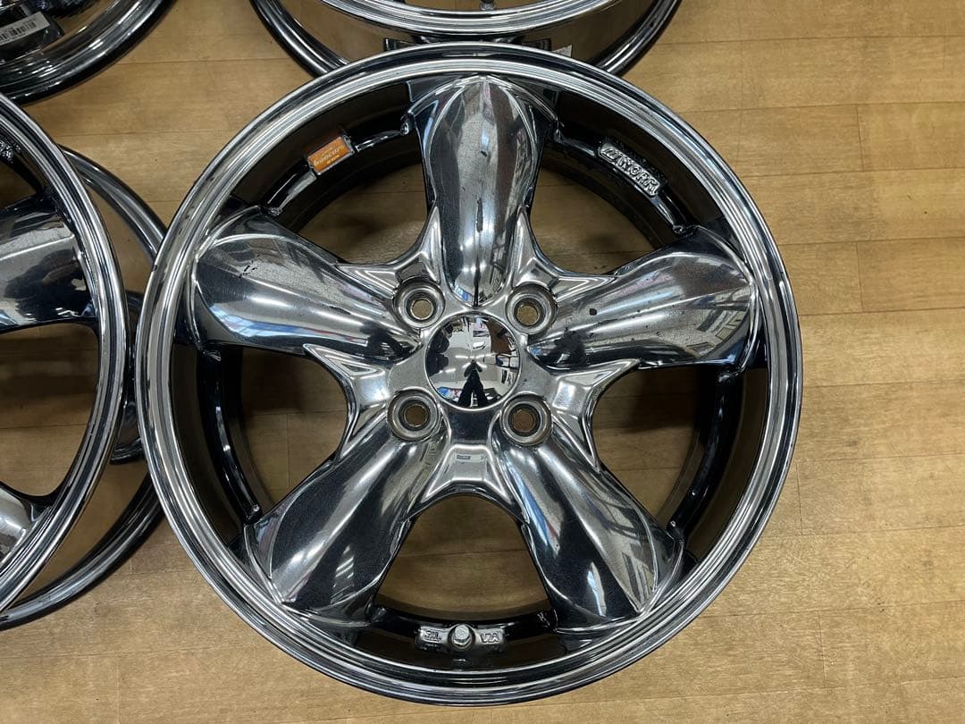 【現品限り】ワーク グッカーズ中古アルミホイール 15インチ4本セット軽自動車
