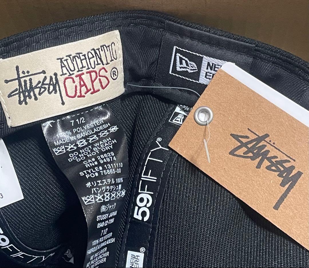STUSSY 59FIFTY キャップ ブラック 7 1/2