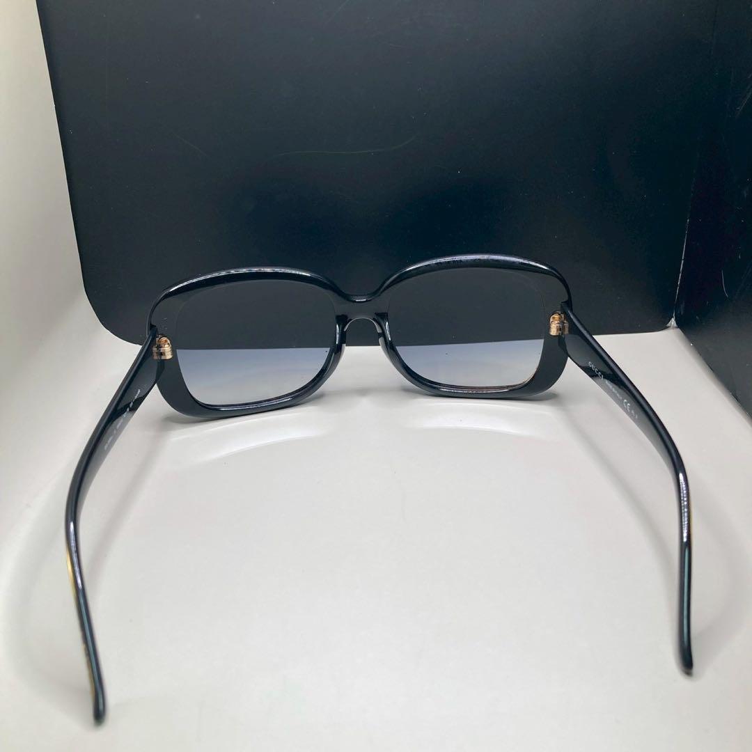 箱付GUCCI グッチ サングラス インターロッキング　BLACK GG柄