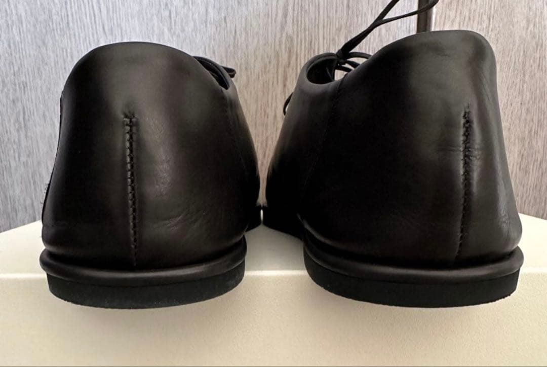 靴 Auralee leather lace-up shoes