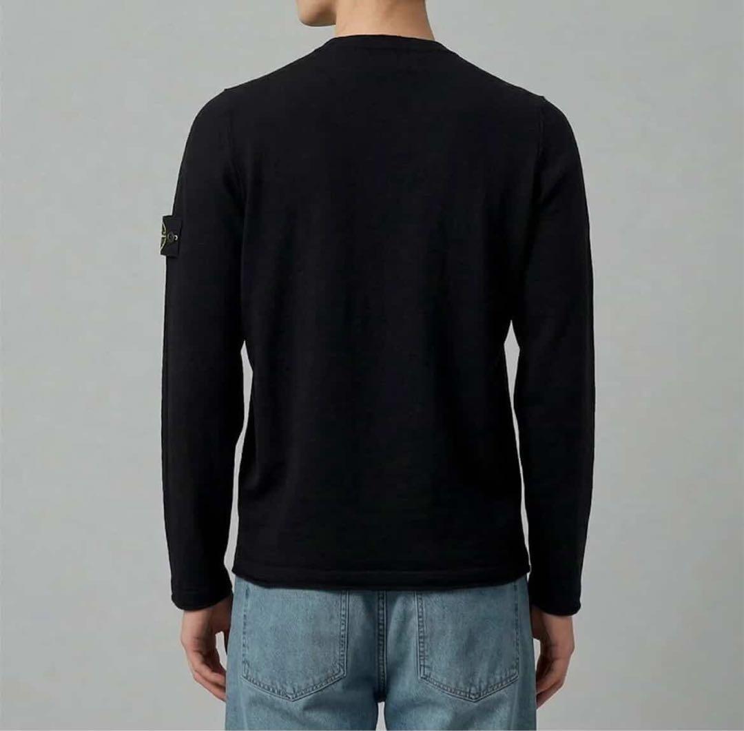 メンズ 黒 長袖Tシャツ