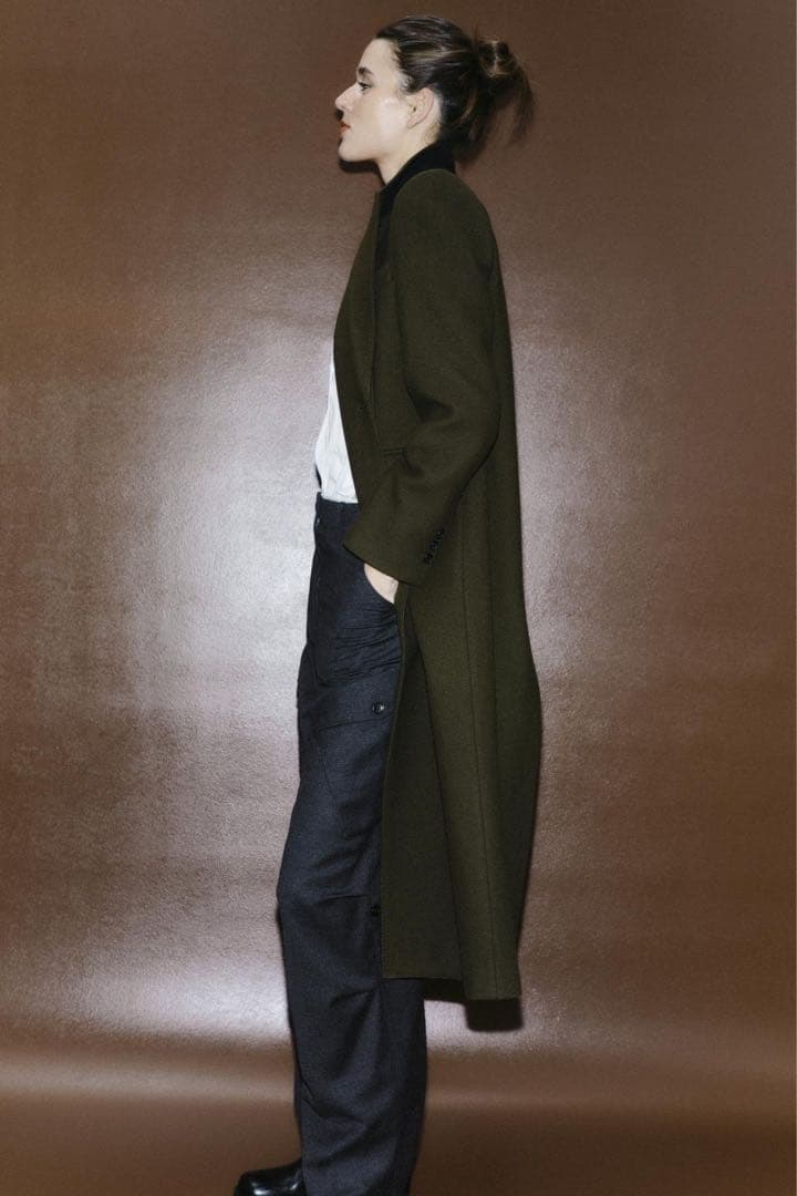 ZARA ザラ ロング チェスターコート マンテコ 2XL 大きめ