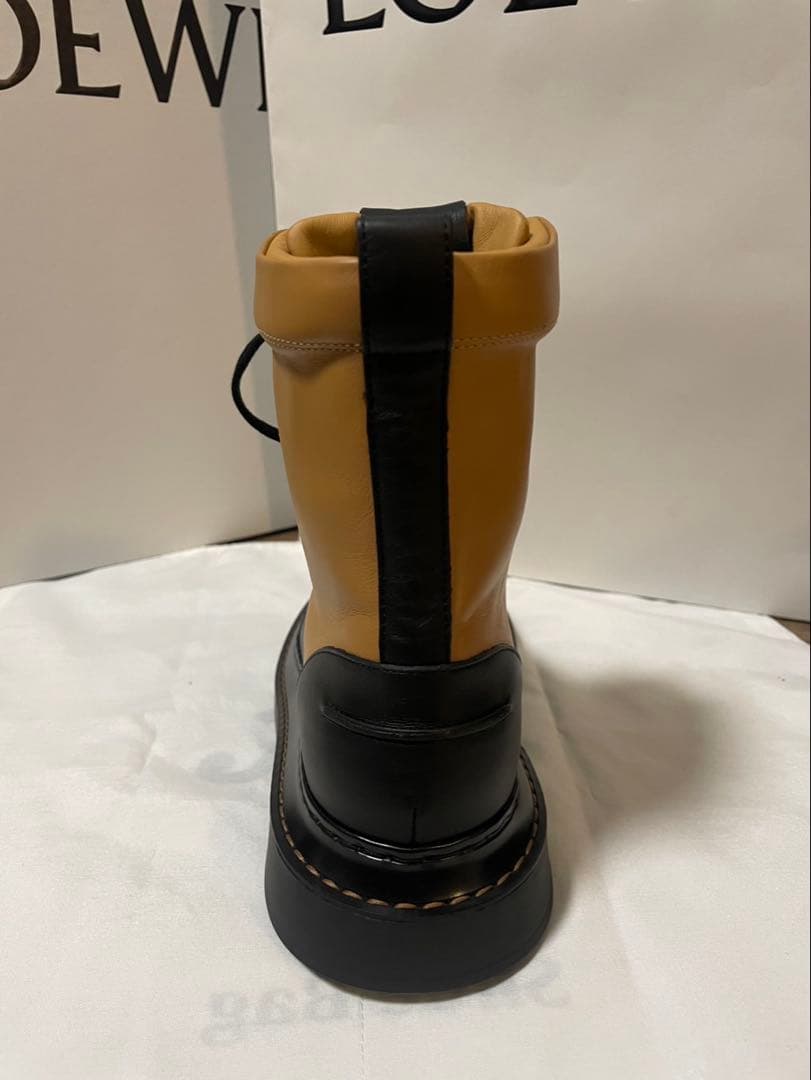 LOEWE レザー ハイカットブーツ combat boot ロエベ