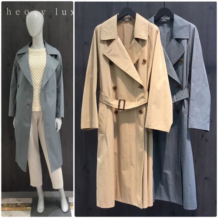 新品　theory luxe 20SS スプリングコート　トレンチコート