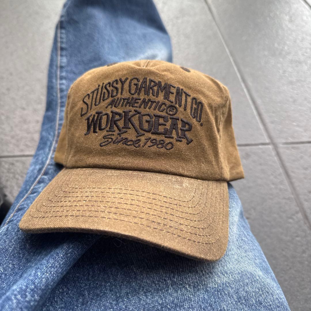 帽子 stussy MID-DEPTH WORKGEAR WAXED SNAPBACK