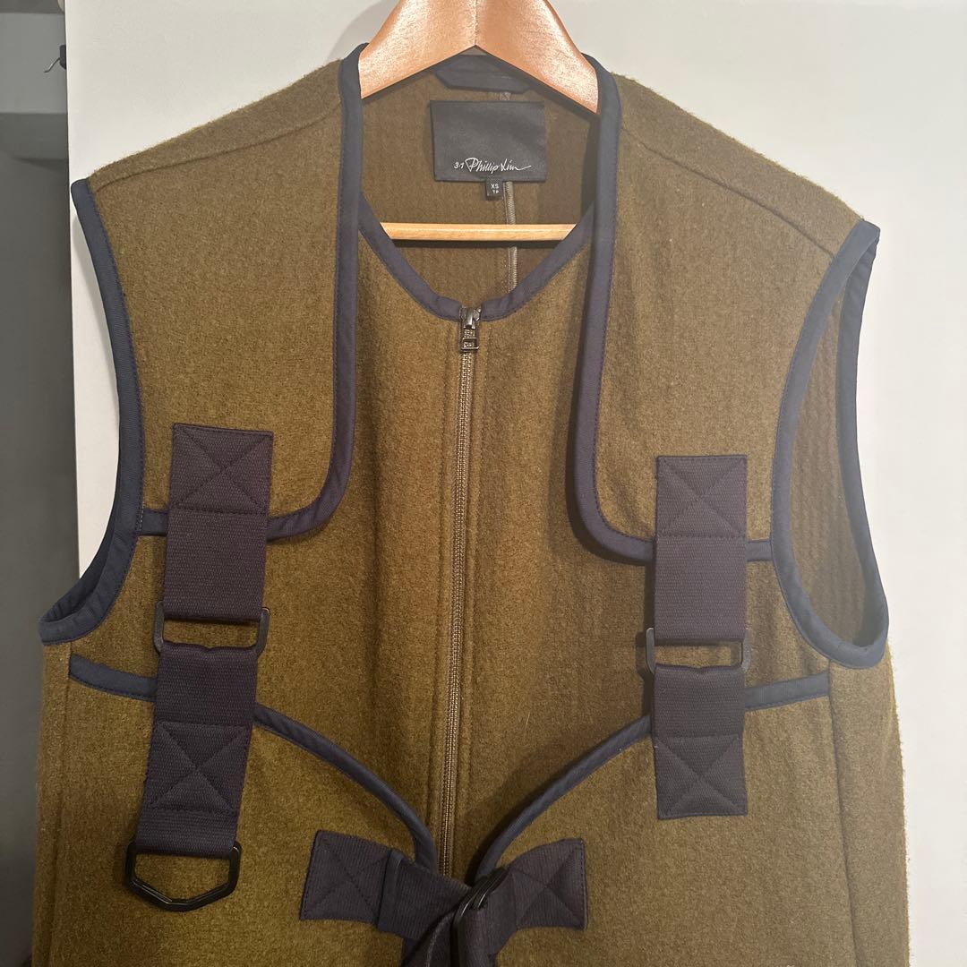 3.1 Phillip Lim ウールロングスリーブジップジャケット