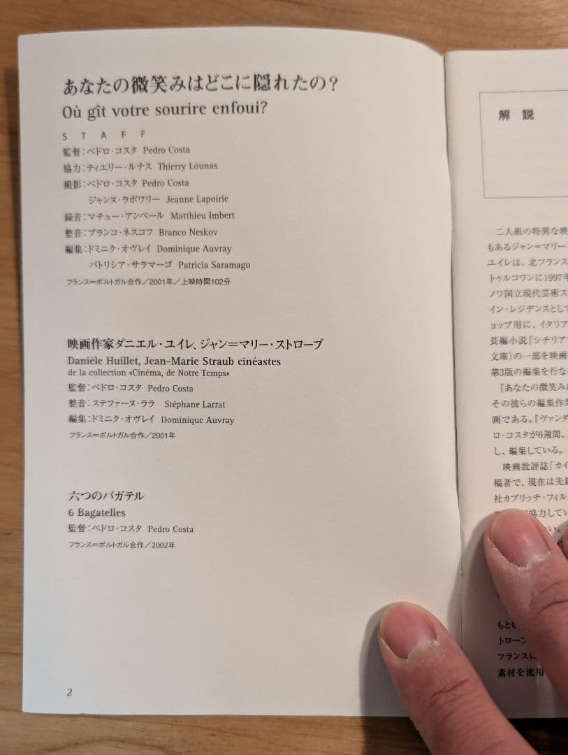 ペドロ・コスタ『あなたの微笑みはどこに隠れたの？』DVD、廃盤