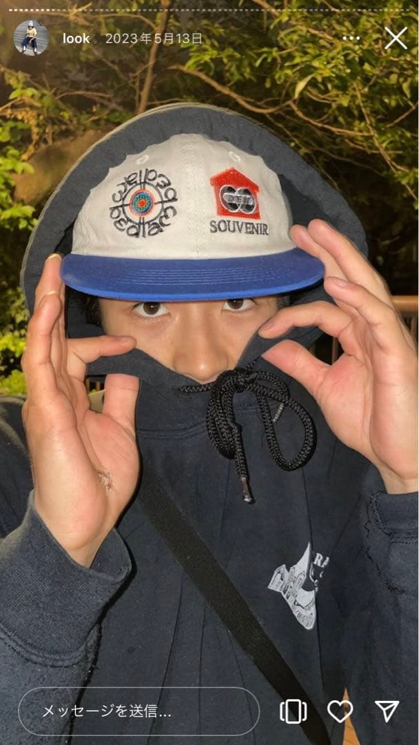bedlam 2tone cap fuji着用