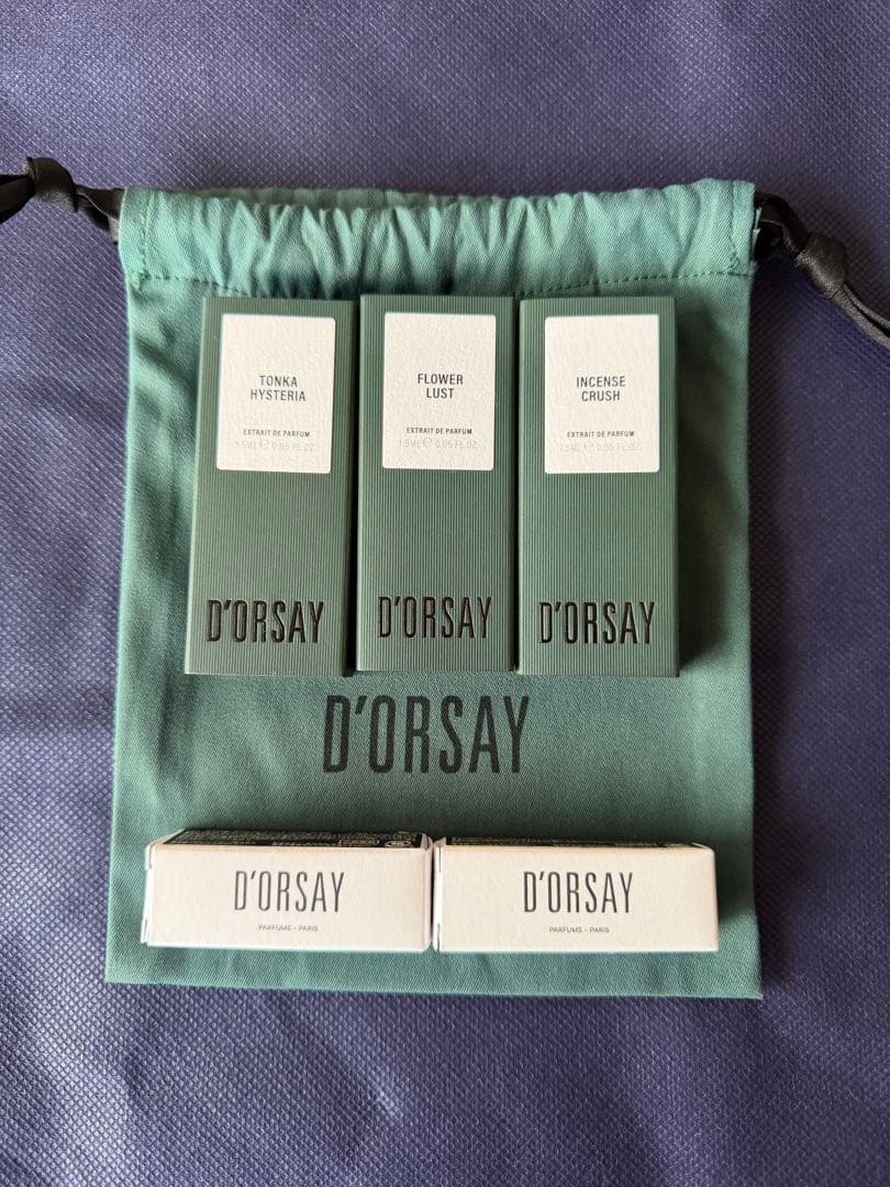 【新品・未使用】D’ORSAY（ドルセー）香水 ミニボトル5本セット各1.5mL
