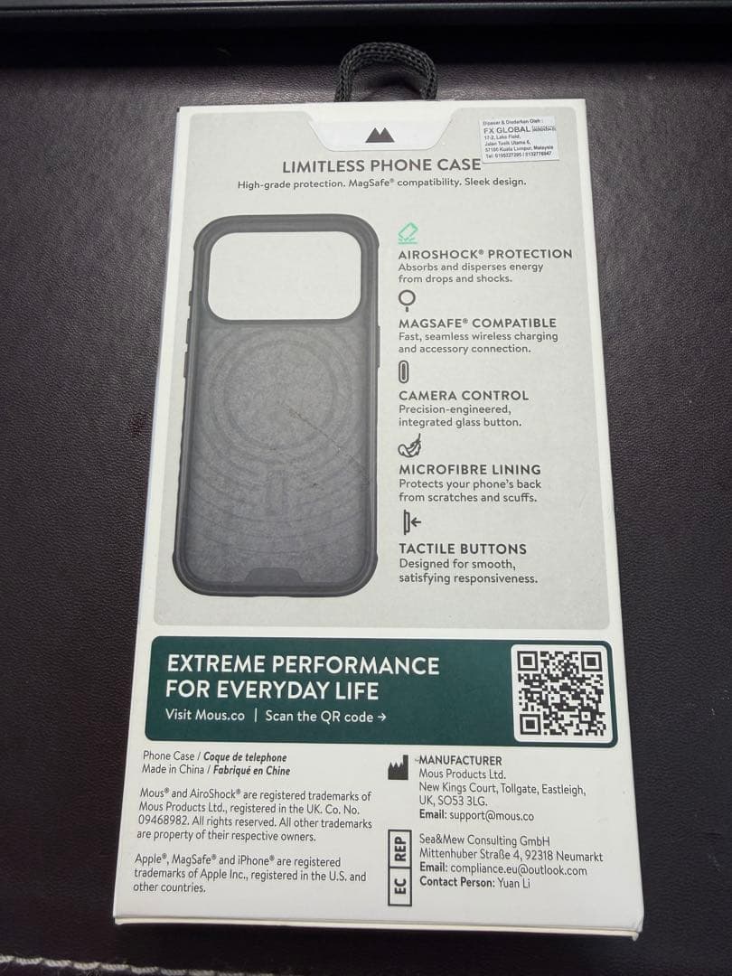 Mous iPhone17proケース カーボン柄 Aramid Fibre