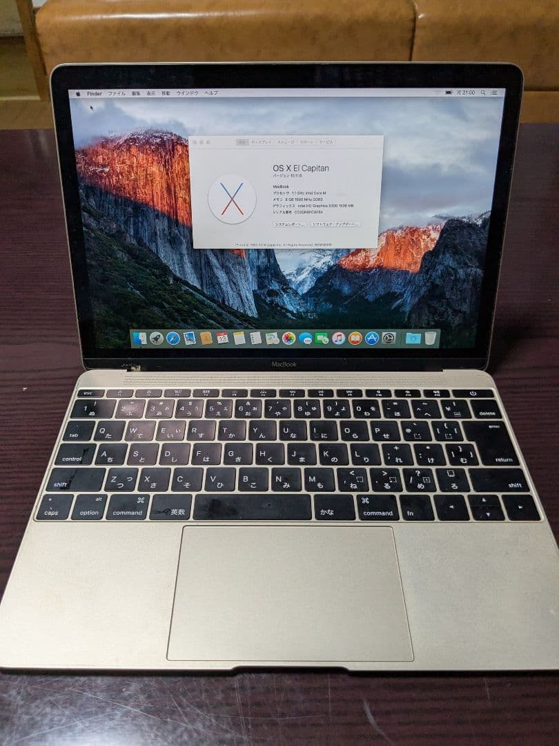 Apple MacBook ゴールド 1.1GHz 8GB