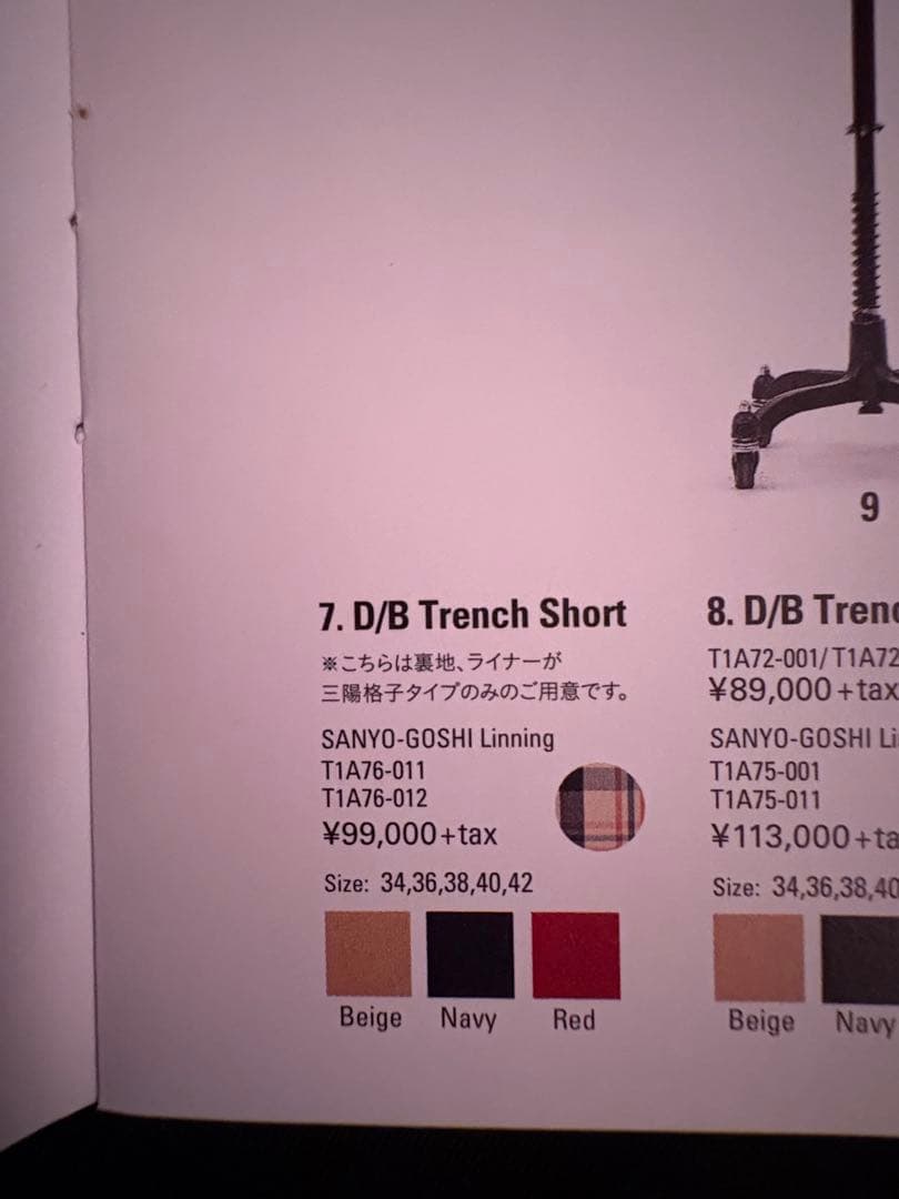 新品　未使用　トレンチコート　サンヨー　100年コート　38 ライナー付
