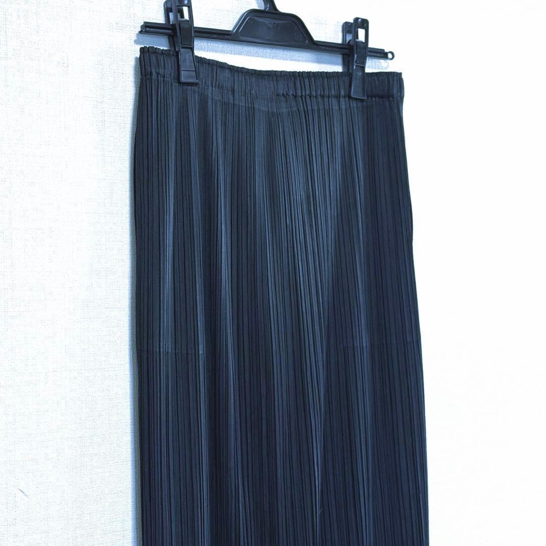 【美品】PLEATS PLEASEプリーツプリーズロングスカート黒