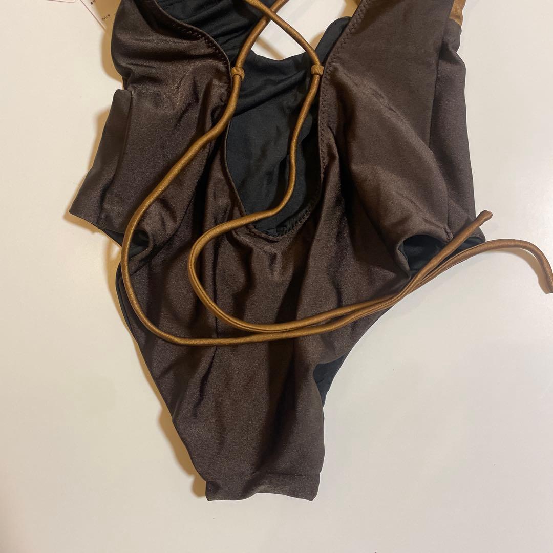 [新品]DESCENDANT ELENDEEK スイムウェア 水着 brown