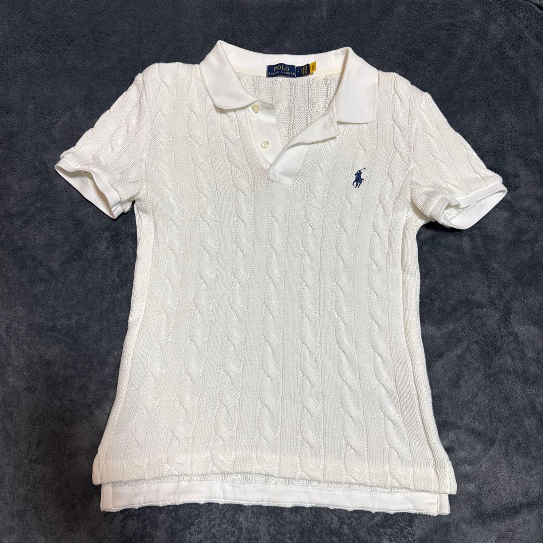 Polo Ralph Lauren ケーブルポロニット 半袖ニット