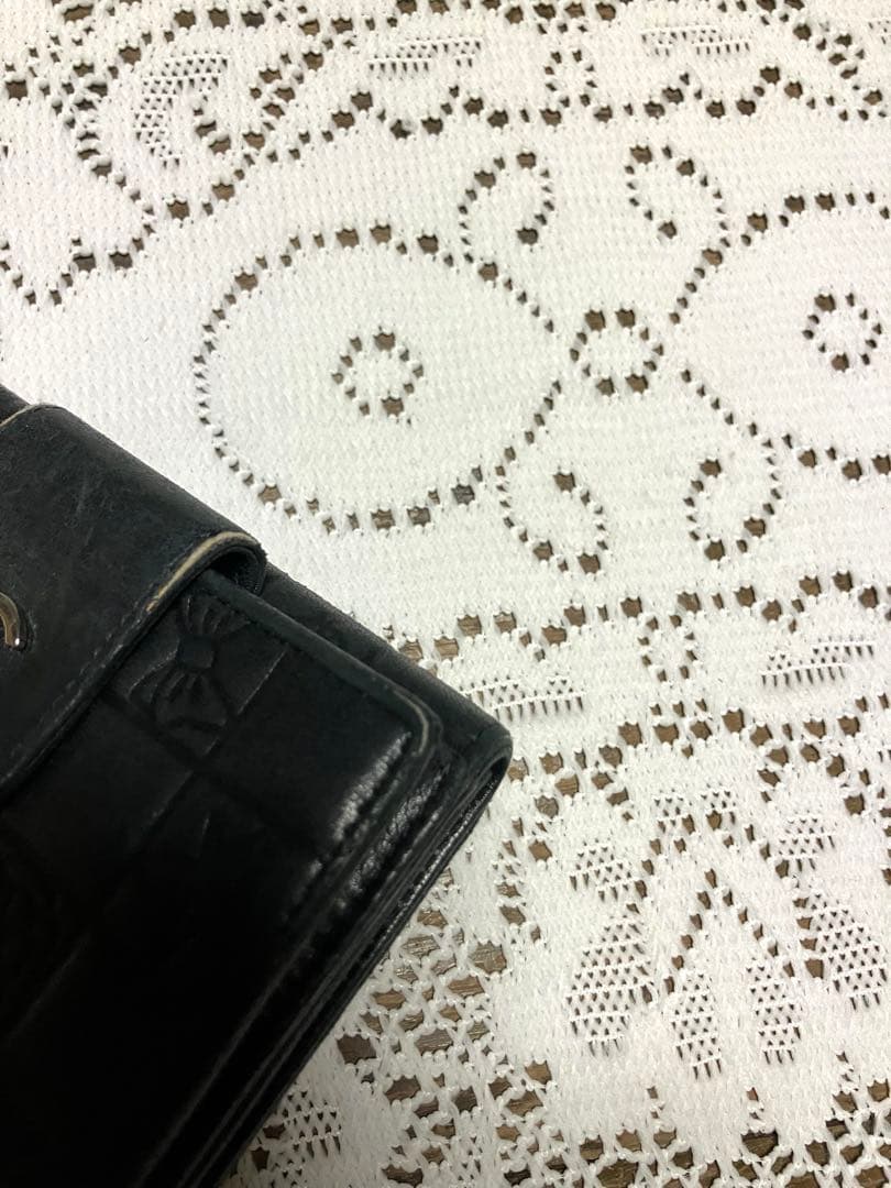 お値引‼︎正規品】CHANEL アイコン ブラック ラムスキンレザー 二つ折り財布