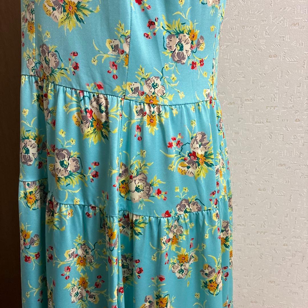 スーパービューティー☆44☆新品タグ付きレース使いの花柄ワンピース