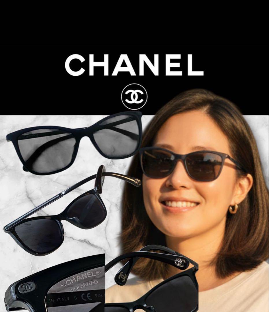 【新品同様】シャネルCHANEL★サングラス★ブラック★偏光レンズ★本物★