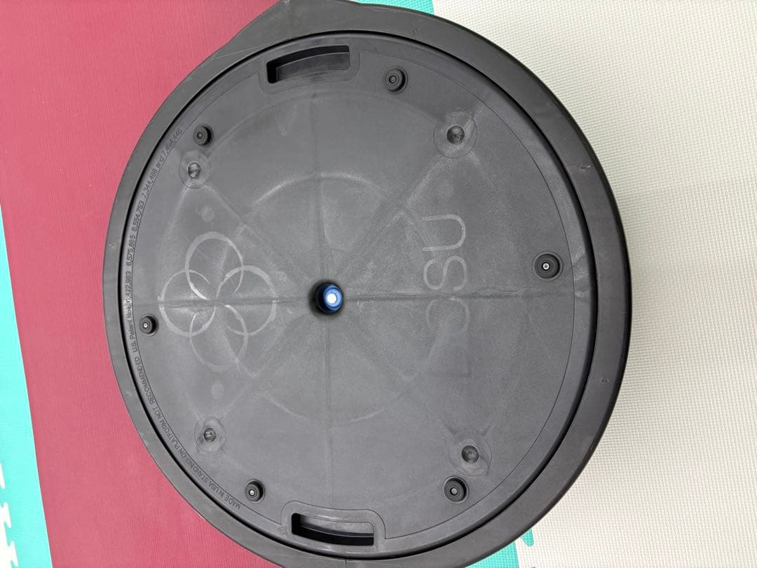 BOSU バランスボール 青 半球型　専用ポンプ付き