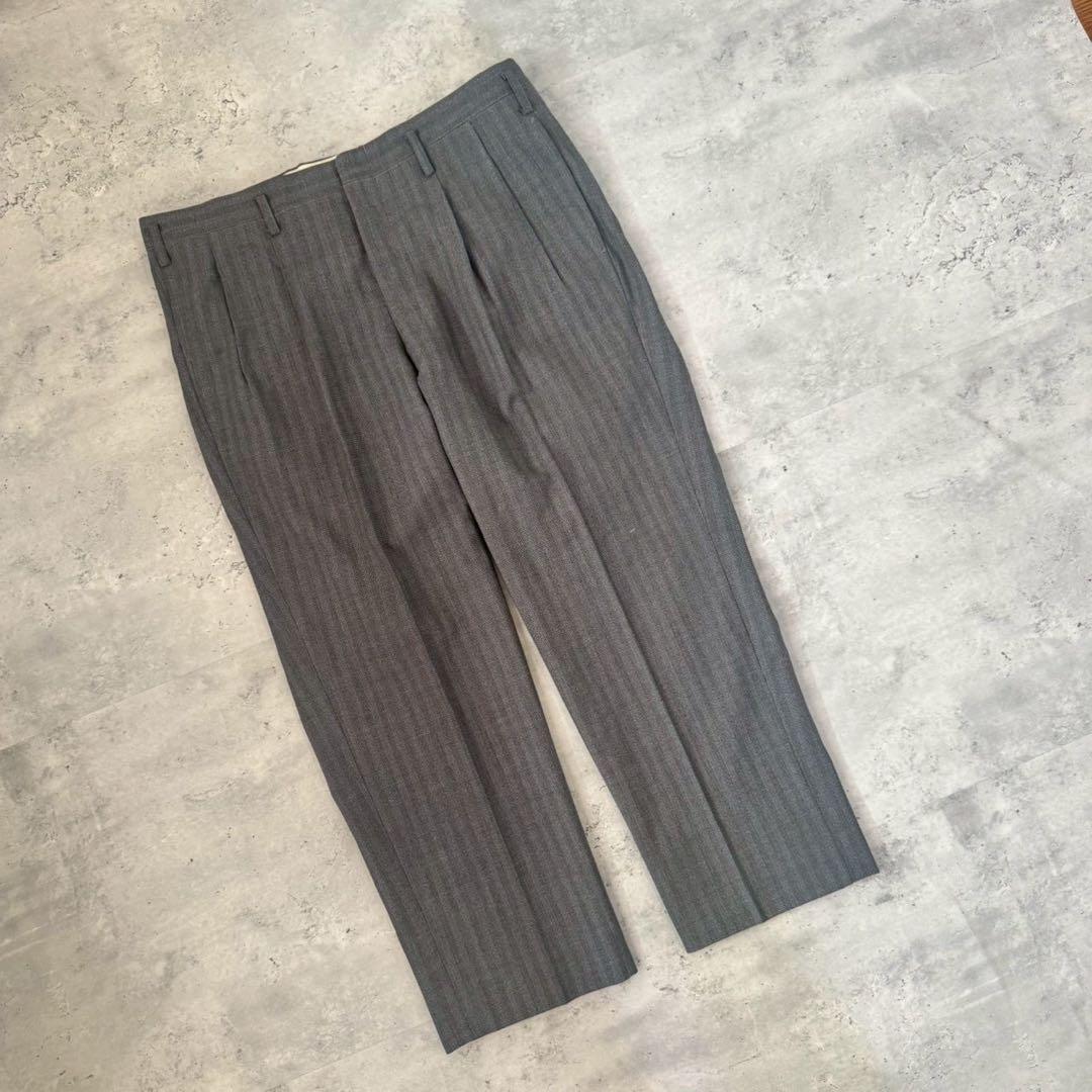 USED VINTAGE 80s セットアップ　ダブルブレスト　グレー　スーツ