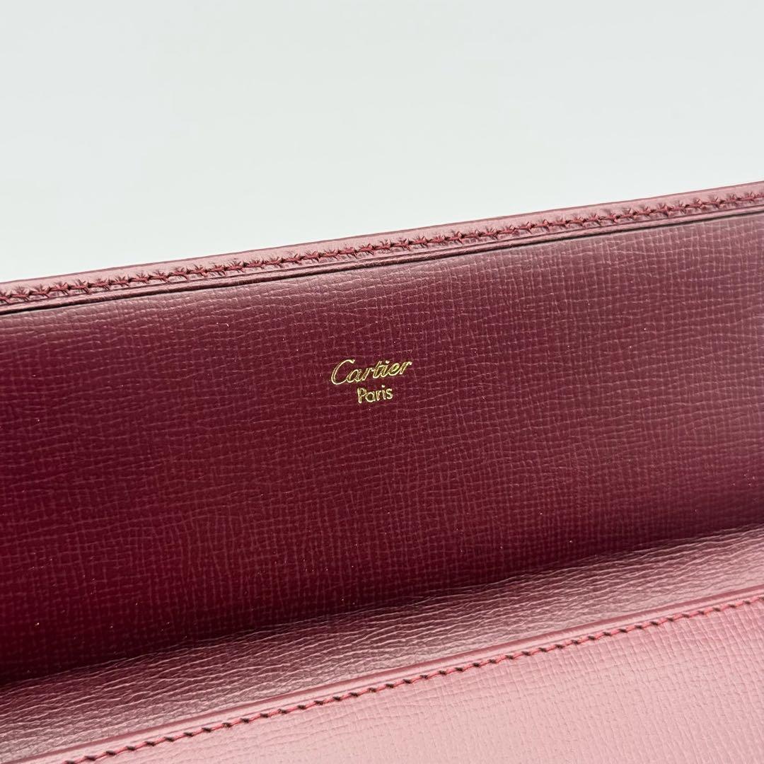 ✨美品✨カルティエ マストライン がま口 三つ折り財布 レディース 箱付き