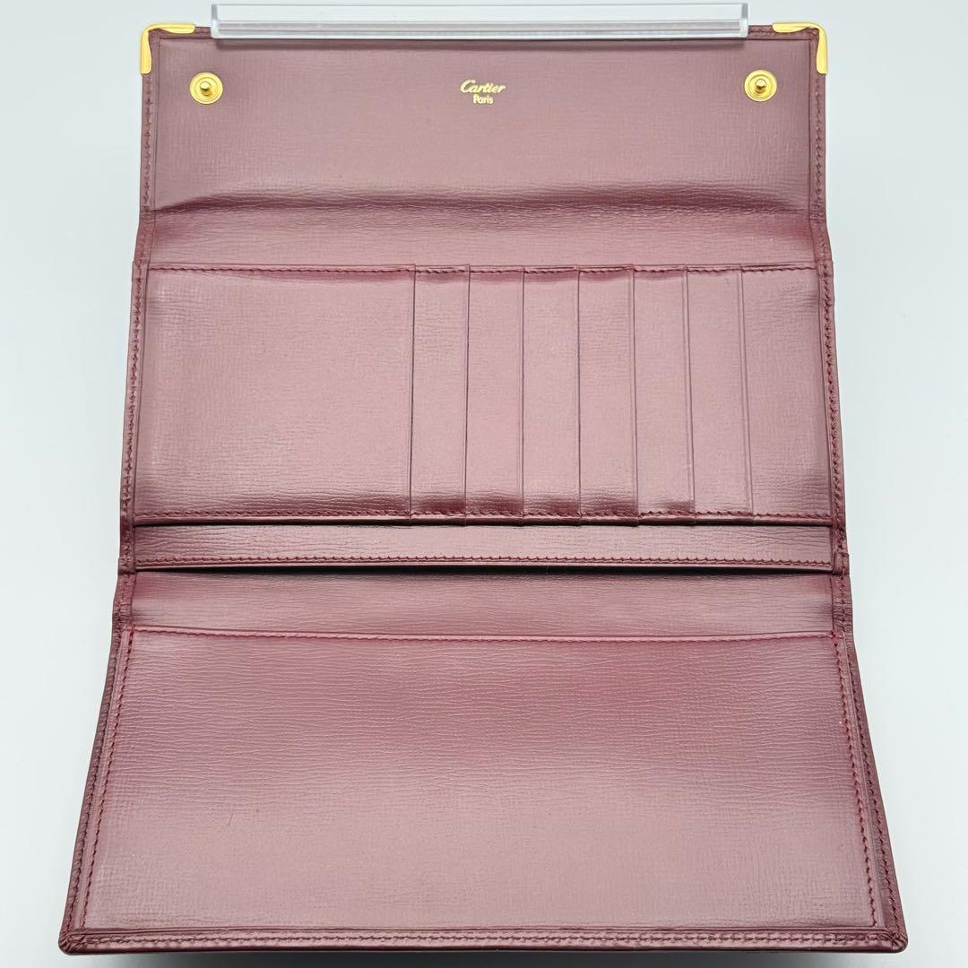 ✨美品✨カルティエ マストライン がま口 三つ折り財布 レディース 箱付き