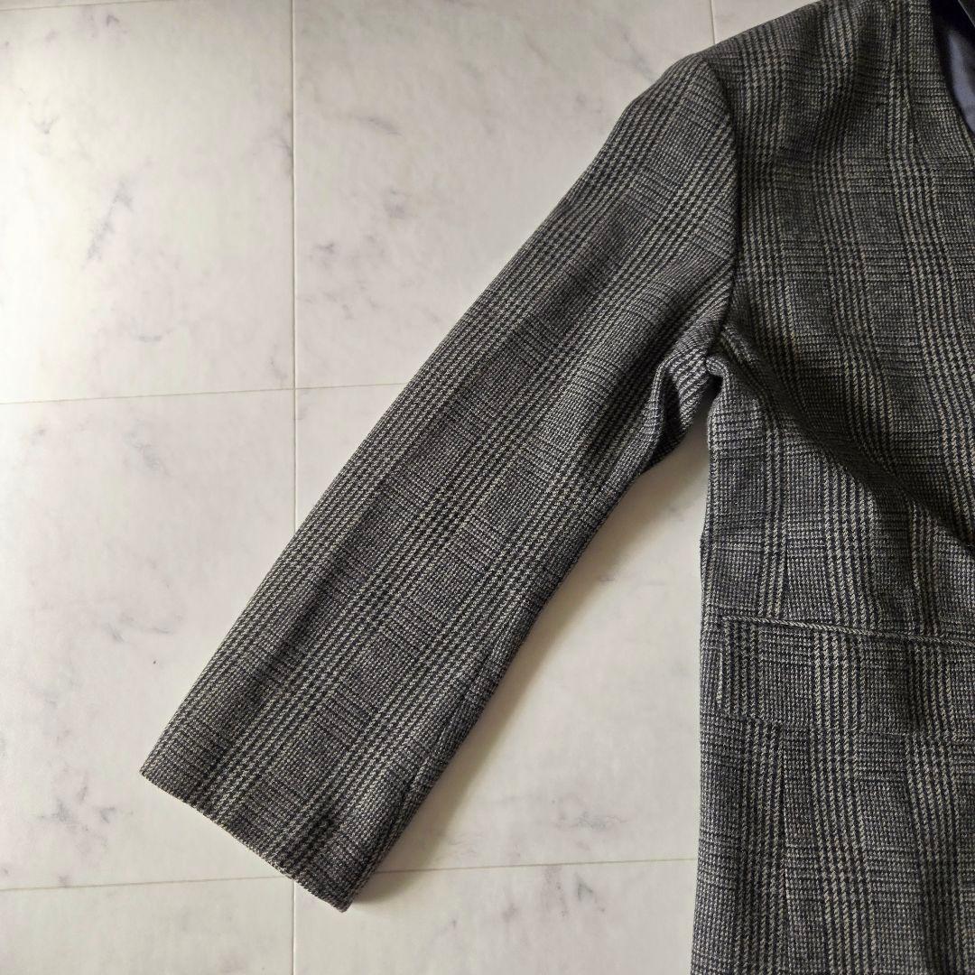 美品✨ウィムガゼット　BOXEYジャケット　ブラウン　チェック　ダブル　蛯原友里