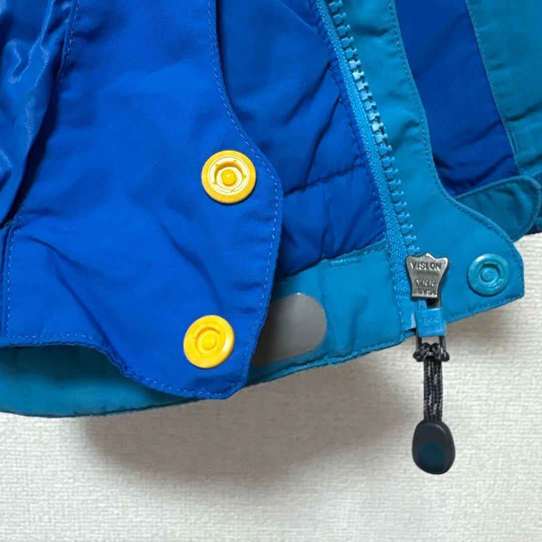 mont-bell キッズ スキーウェア 110 上下 青 雪遊び
