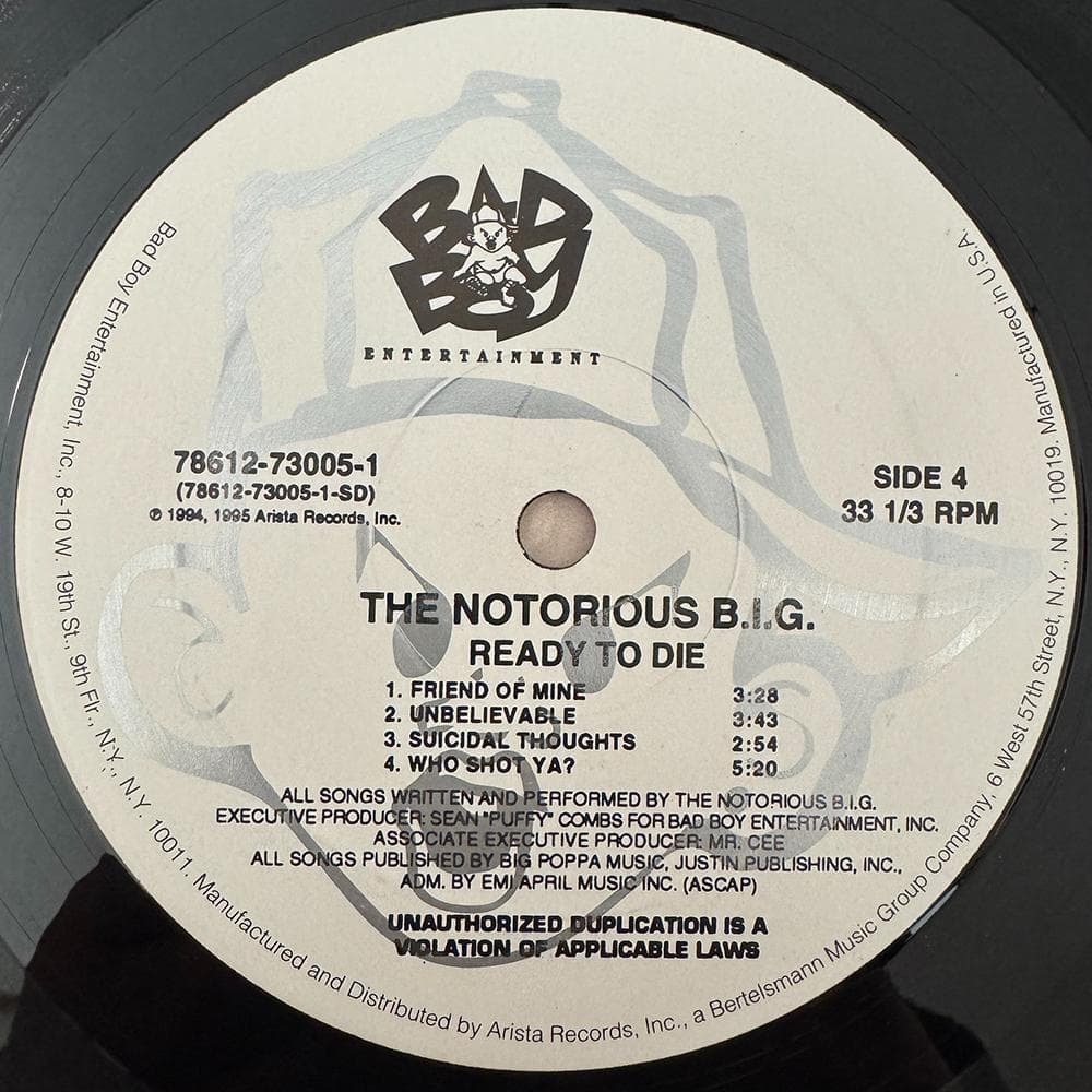 洋楽 The Notorious B.I.G. /Ready To Die (2LP)