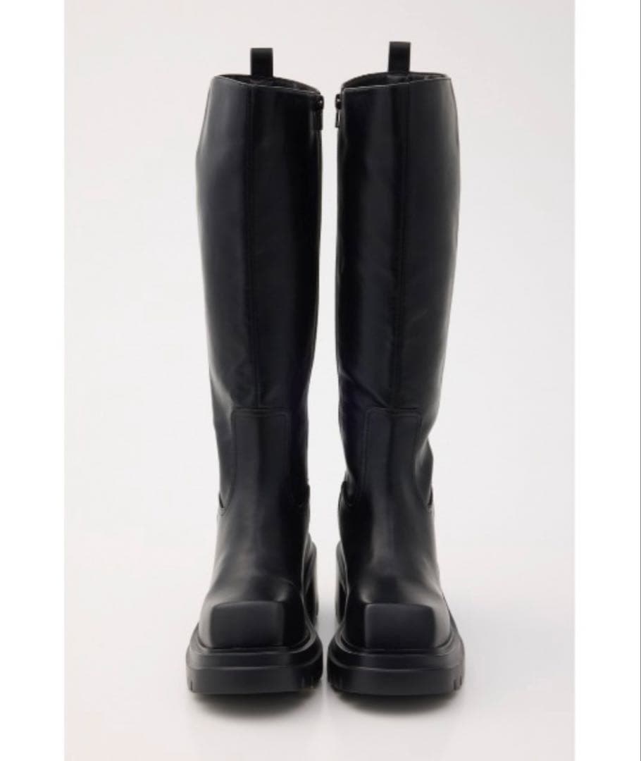 SLY SQUARE TOE KNEE BOOTS スクエアトゥニー ブーツ