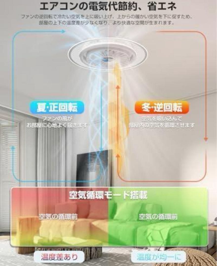 AONCIA シーリングファンライト Luma Flow AC-CFL1008