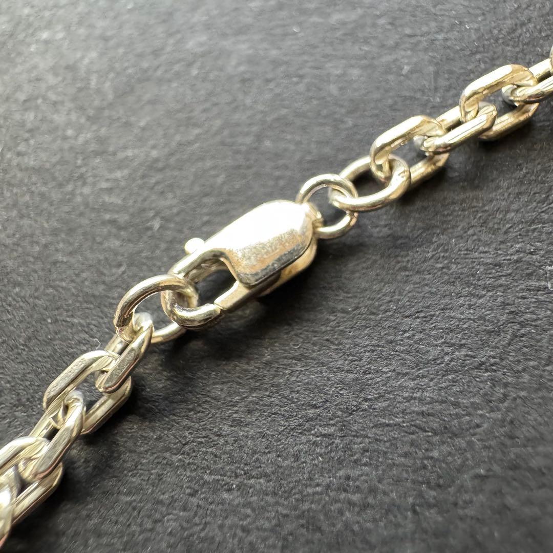 【太め 50㎝】太角チェーンネックレス silver925